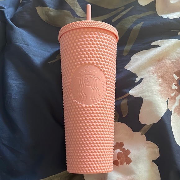 Starbucks Other - Matte Pink Studded Starbucks cup